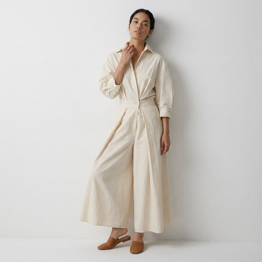 Elegant Long Sleeve Button-Front Maxi Dress