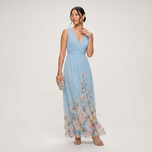 Madeline Elegant Textured Lace Midi Dress with Scalloped Hem