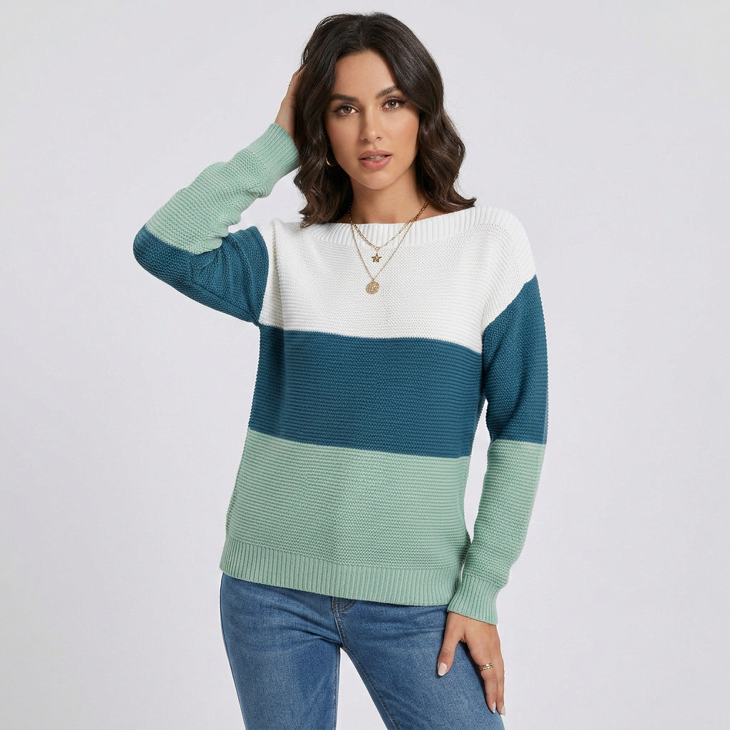 Crewneck Relaxed Fit Soft Knit Sweater