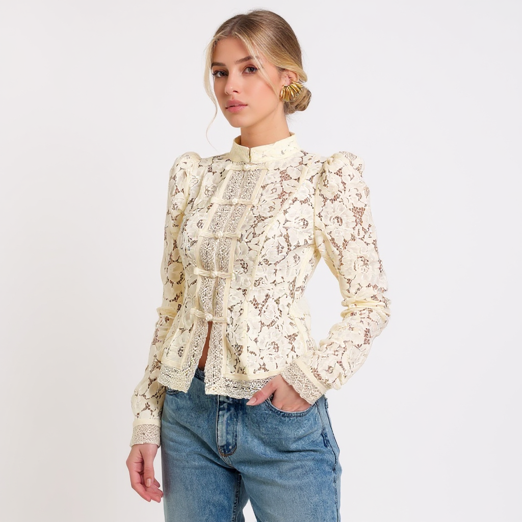 Rosalia Women Off-Shoulder Long Sleeve Knit Cardigan Top
