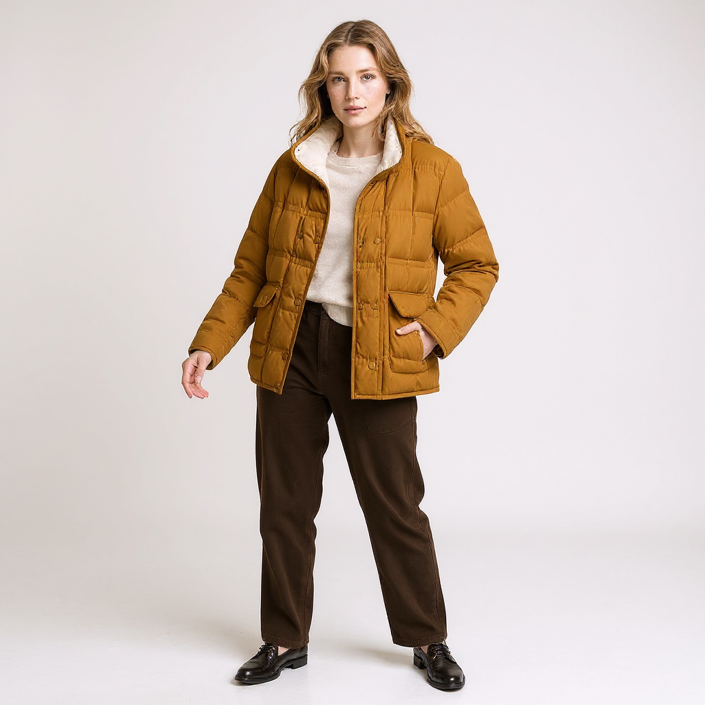 Gigi Women Reversible Lightweight Duck Down Quilted Jacket