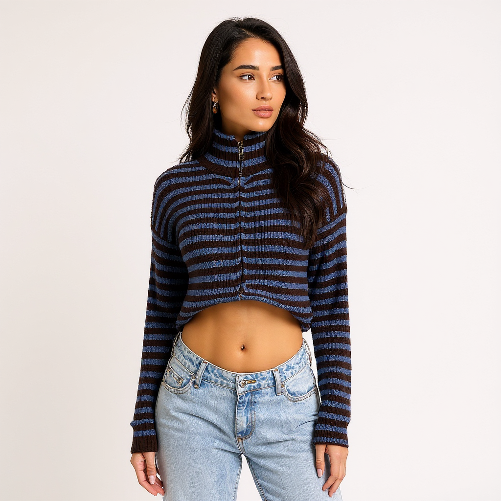Paula Women Long Sleeve Button-Down Cable Knit Cardigan Top