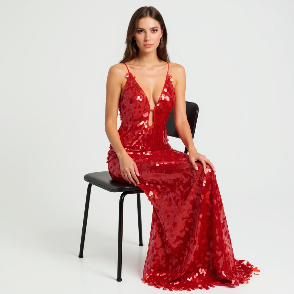 Elena Women Off-Shoulder Ruched Long Sleeve Maxi Dress