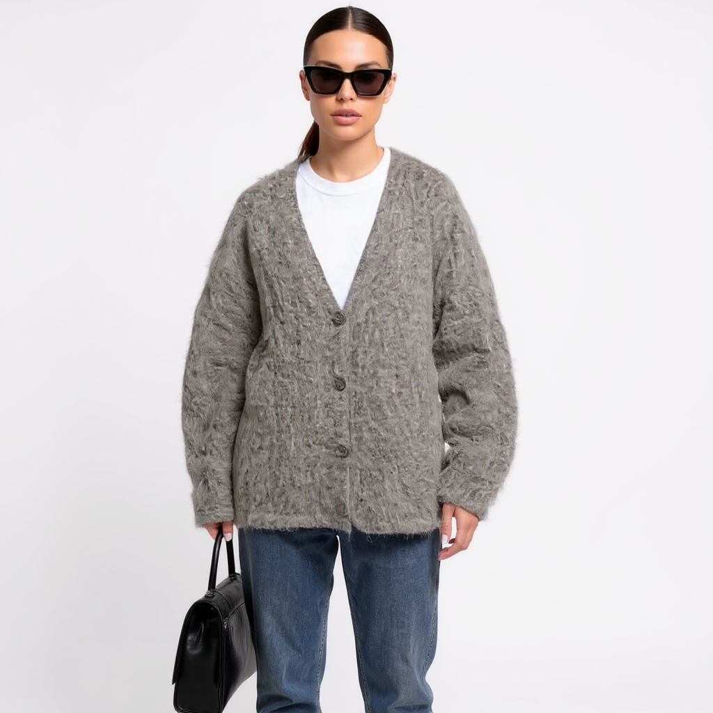 Natalia Women Long Sleeve Front Tie Knit Bolero Cardigan Top