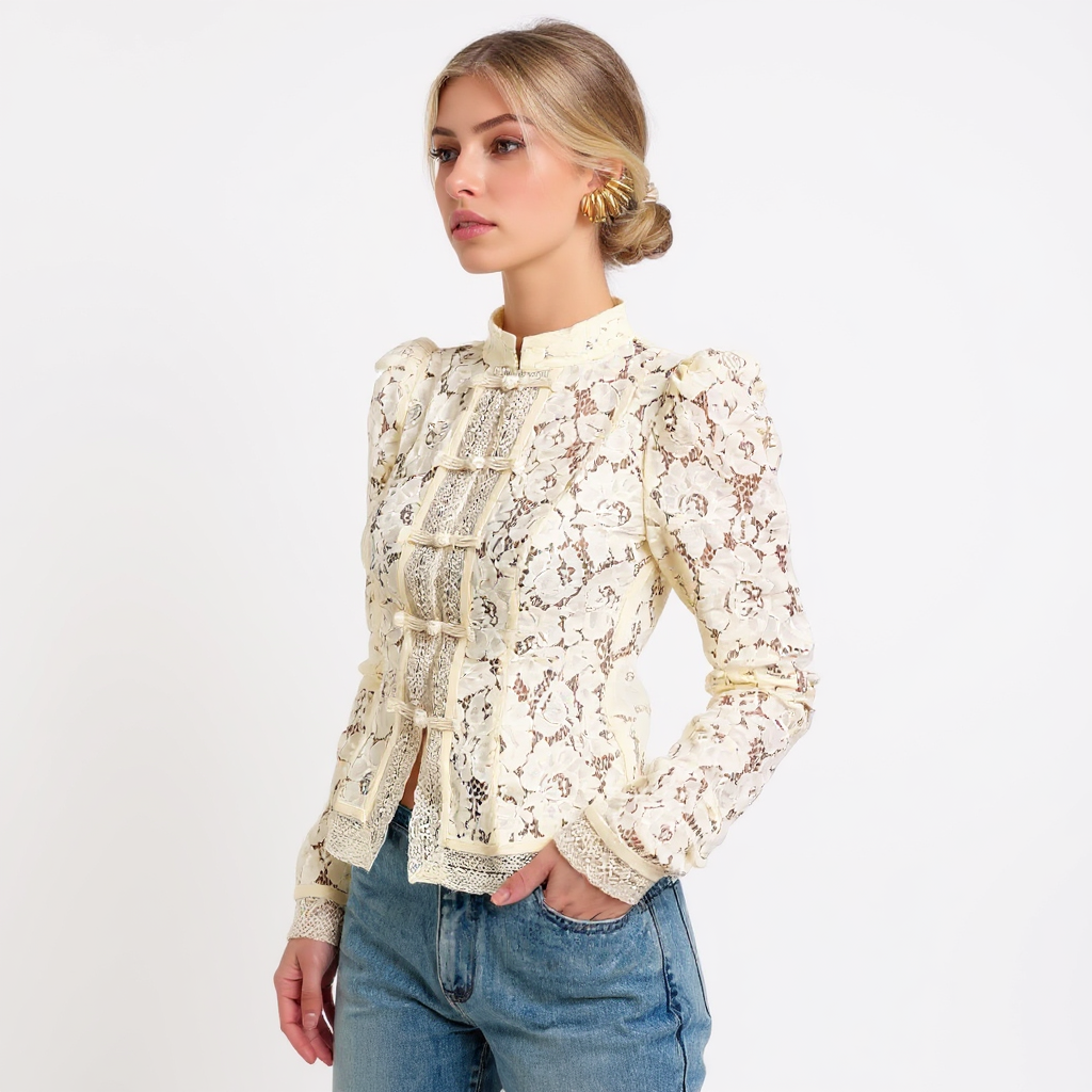 Rosalia Women Off-Shoulder Long Sleeve Knit Cardigan Top