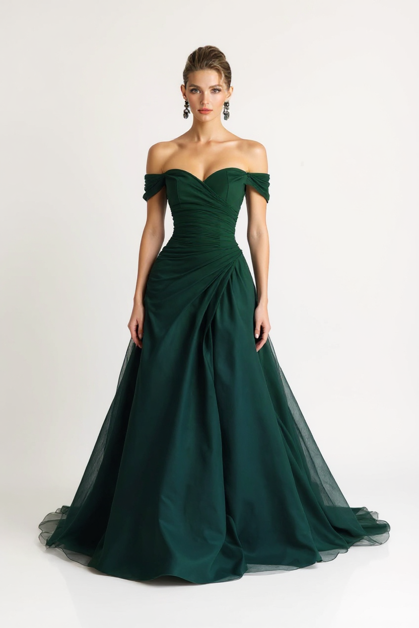 Cordelia Strapless Bustier Corset Tiered Lace Maxi Dress