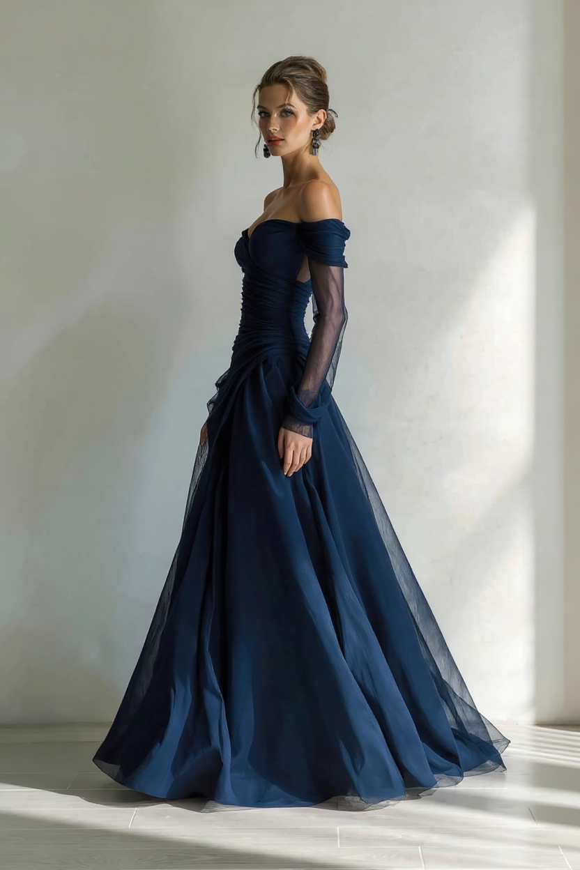 Cordelia Strapless Bustier Corset Tiered Lace Maxi Dress