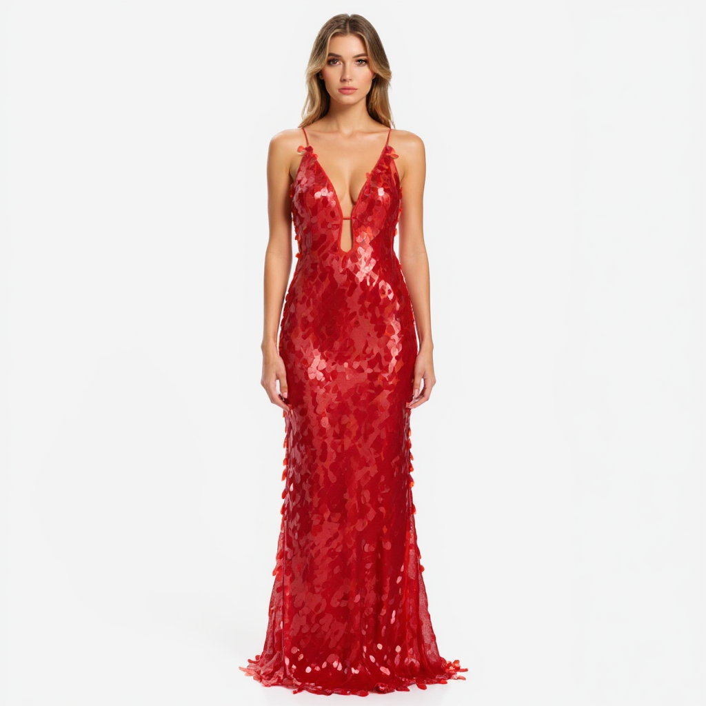 Elena Women Off-Shoulder Ruched Long Sleeve Maxi Dress
