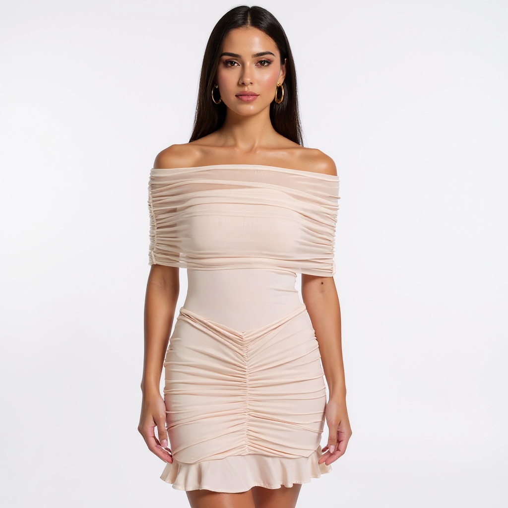 Ines Women Sleeveless Mock Neck Knit Bodycon Midi Dress