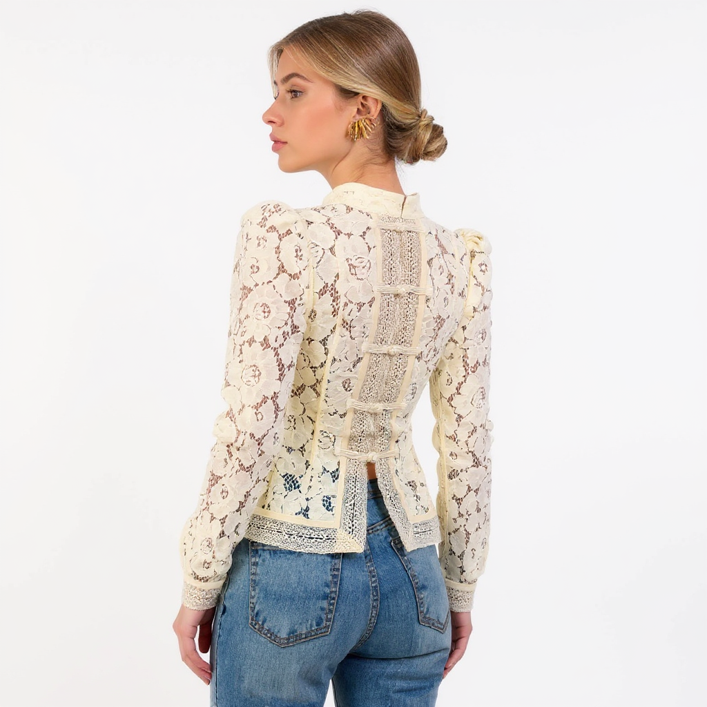 Rosalia Women Off-Shoulder Long Sleeve Knit Cardigan Top