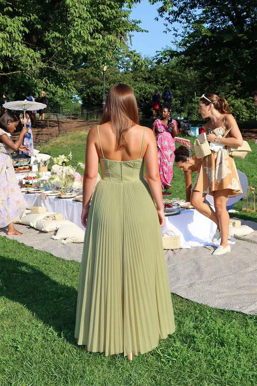 Clarissa Strapless Tiered Floral Embroidered Maxi Dress