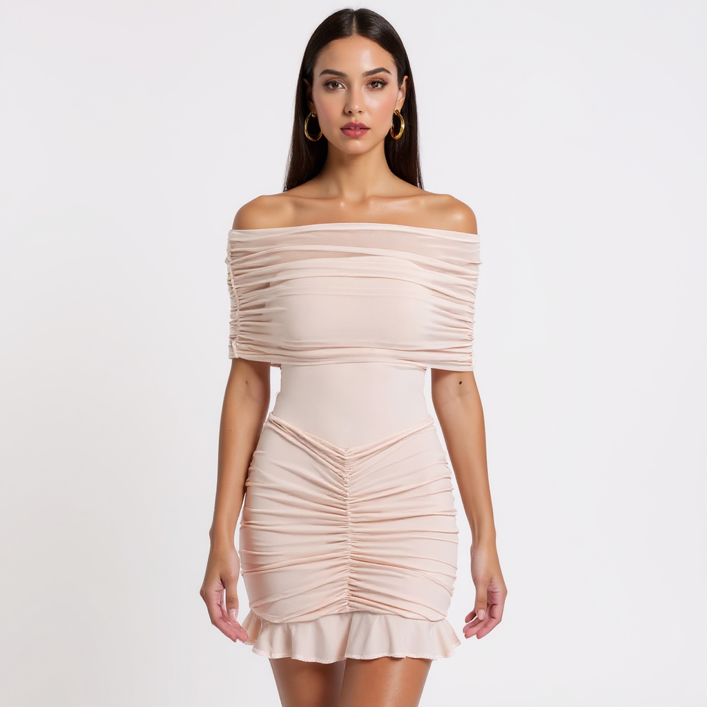 Ines Women Sleeveless Mock Neck Knit Bodycon Midi Dress