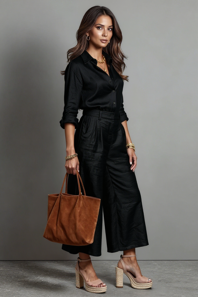 Camille Tie-Front Crop Top and High-Waisted Skort Set