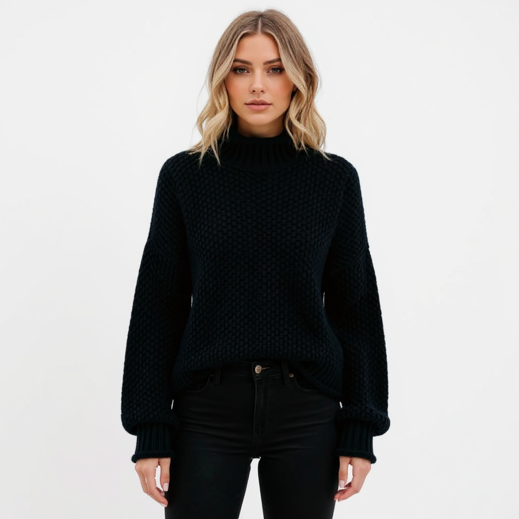Teresa Women Off-Shoulder Chunky Knit Sweater