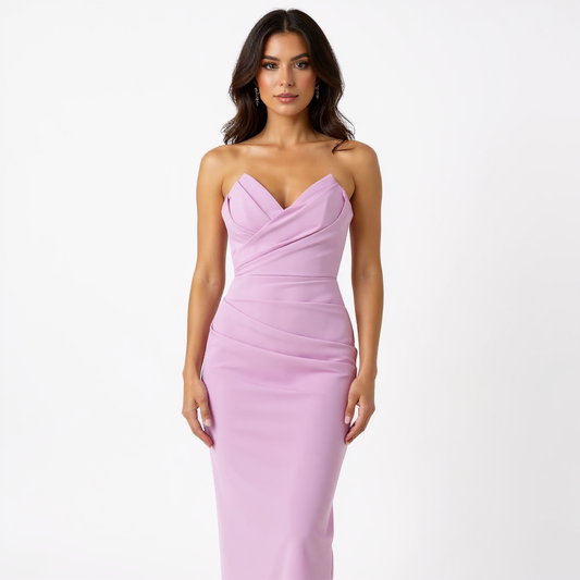 Sleeveless Square Neck Knit Maxi Summer Dress