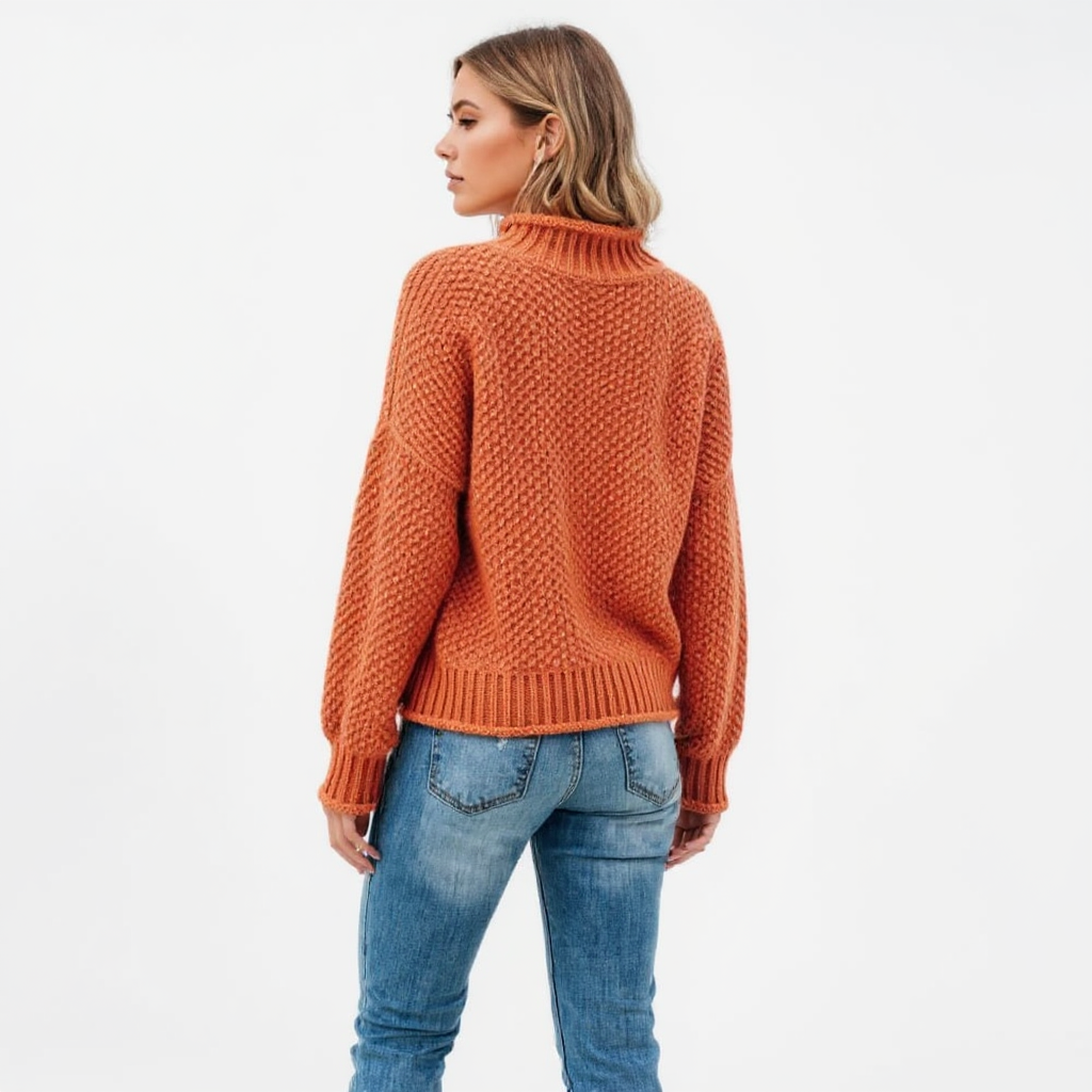 Teresa Women Off-Shoulder Chunky Knit Sweater