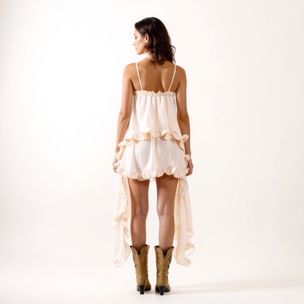 Seraphina Set Tie-Front Spaghetti Strap Crop Top and Wide-Leg