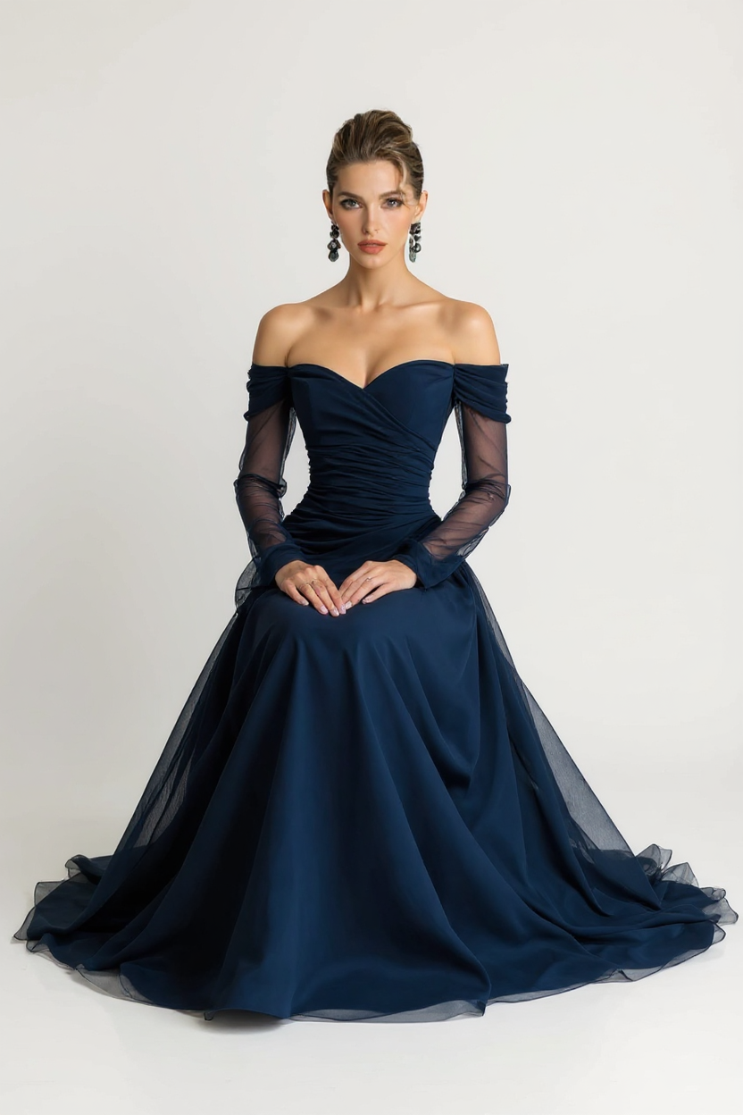 Cordelia Strapless Bustier Corset Tiered Lace Maxi Dress
