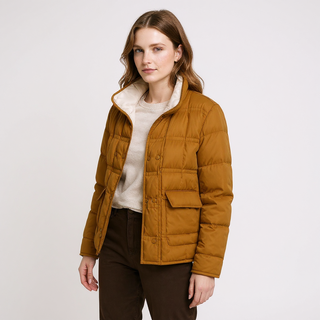 Gigi Women Reversible Lightweight Duck Down Quilted Jacket