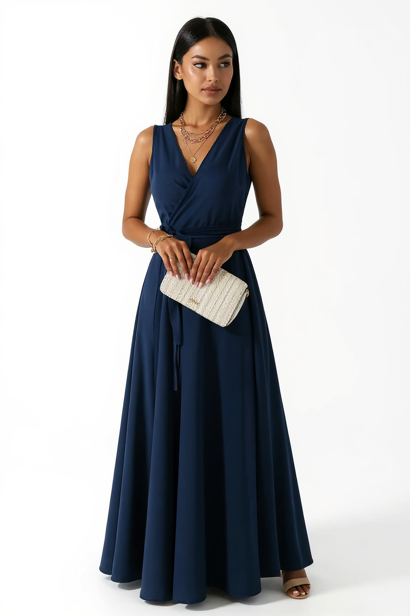 Serena Zebra Print Draped Cowl Neck Satin Maxi Dress