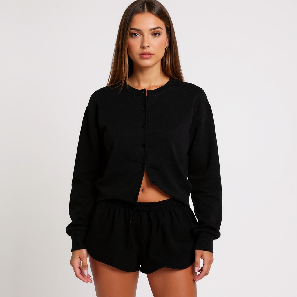 Silvia Women Off-Shoulder V-Neck Cable Knit Cardigan Top