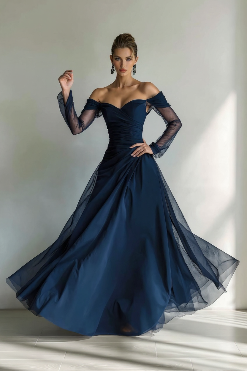 Cordelia Strapless Bustier Corset Tiered Lace Maxi Dress