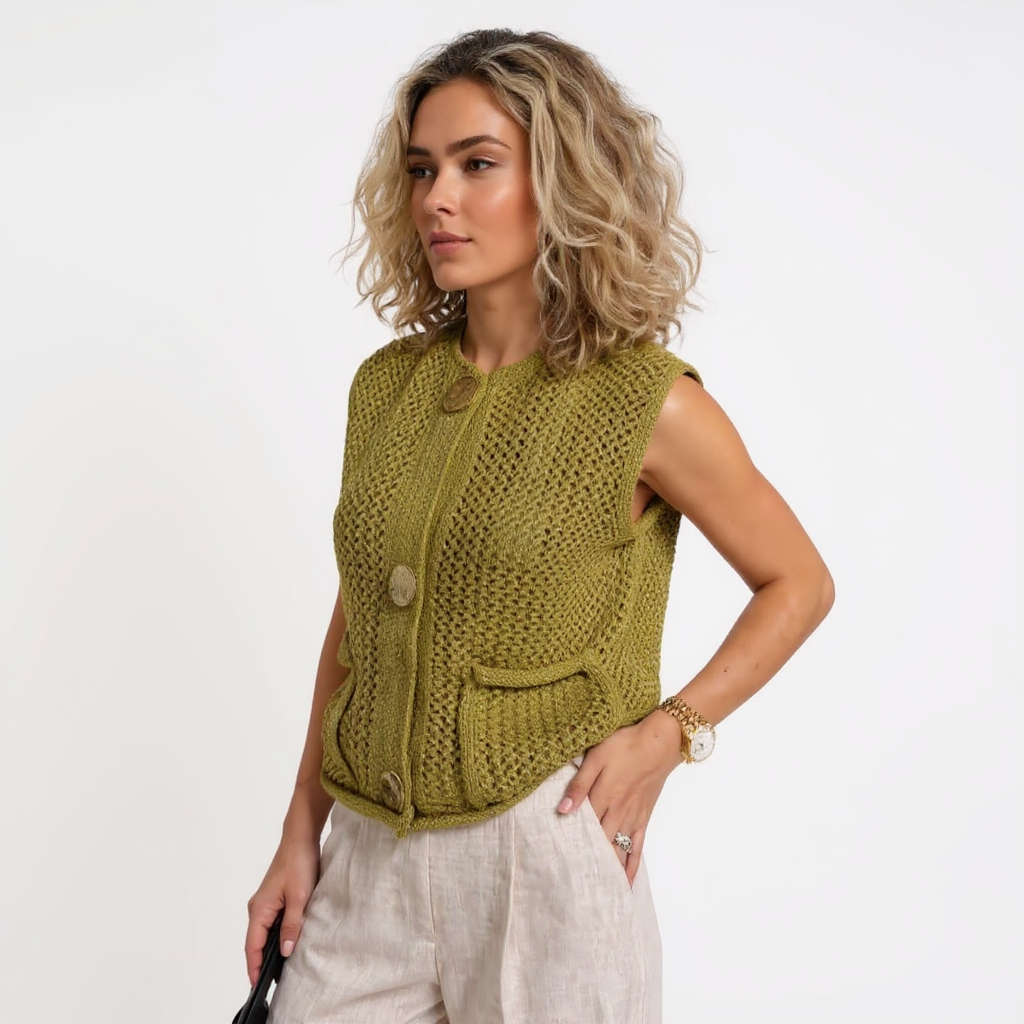 Olivia Women Off-Shoulder V-Neck Cable Knit Cardigan Top